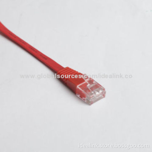 0.5, 1, 2, 3, 5m FTP Molding Network/Flat Patch Cord Cable, PVC/LSZH Jacket